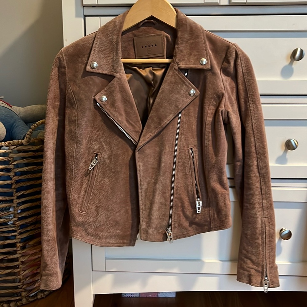 Suede moto hacket